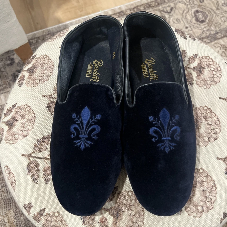 Zapatilla RARA De Colección Bardelli Di Crivelli Italiana Para Hombres Dormitorio Suela Suave Talla 45 Foto 2 de 4