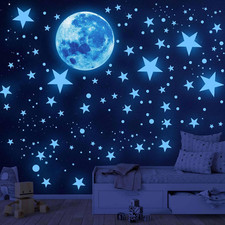 1108PCS Stelle Fluorescenti Adesive Soffitto Stelline Luminose per Cameretta Ste