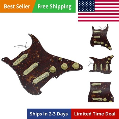 Vintage Tortoise Loaded Electric Guitar Pickguard Prewired Pickguard with Wil...