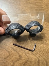 Millett Engraved 1 Scope Rings New Old Stock Without All Of Original Packaging