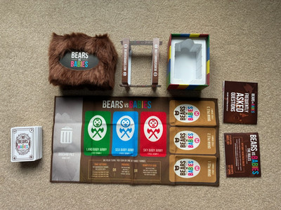 Bears vs Babies Card Game 2017 Edition Complete Used Good Condition