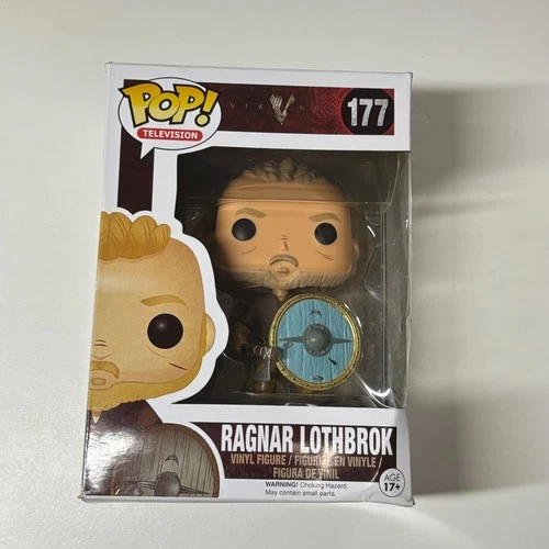 Funko Pop Ragnar Lothbrok Vikings 177 Vaulted Television 2014 New w/ Damaged Box