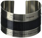 Kikkerland Steel Ring with Screen Wine Bottle Thermometer, Silver, variable size