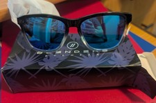 Blenders Eyewear M-Series Black Clear Fade Blue Mirror Sunglasses, New, dambox