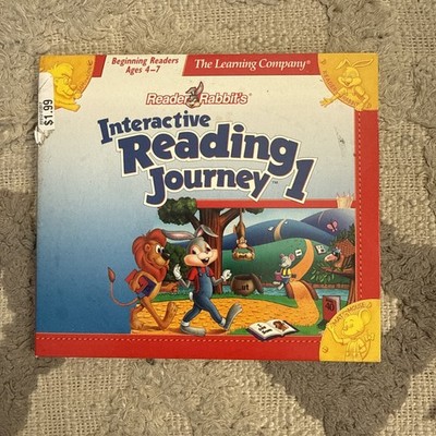 Reader Rabbit's Interactive Reading Journey 1 PC Game Windows & Mac Ages 4-7