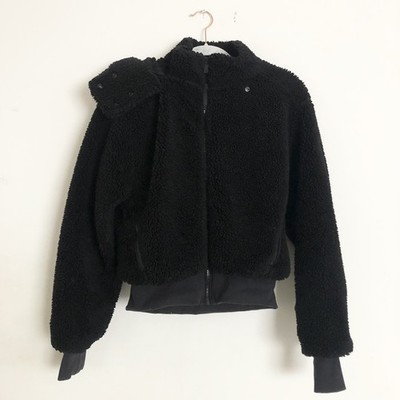 Alo Yoga Foxy Sherpa Jacket Black S | eBay