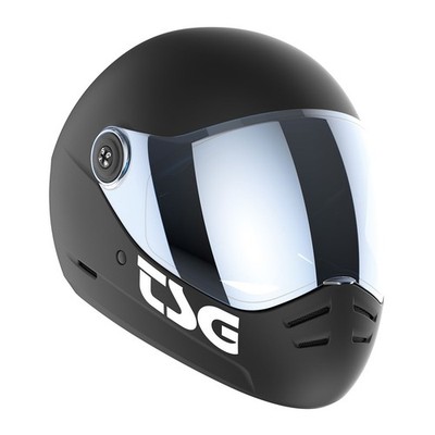 TSG Pass 2.0 Full Face Helmet , Downhill Skateboarding, XXL (62-63 cm), Black