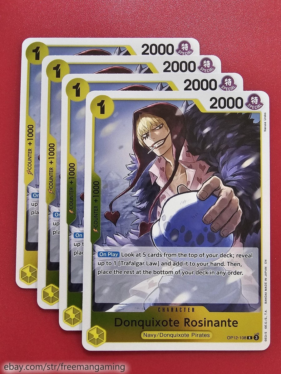 One Piece TCG Donquixote Rosinante Deck core 29 Cards OP12-061 Trafalgar  Law 073