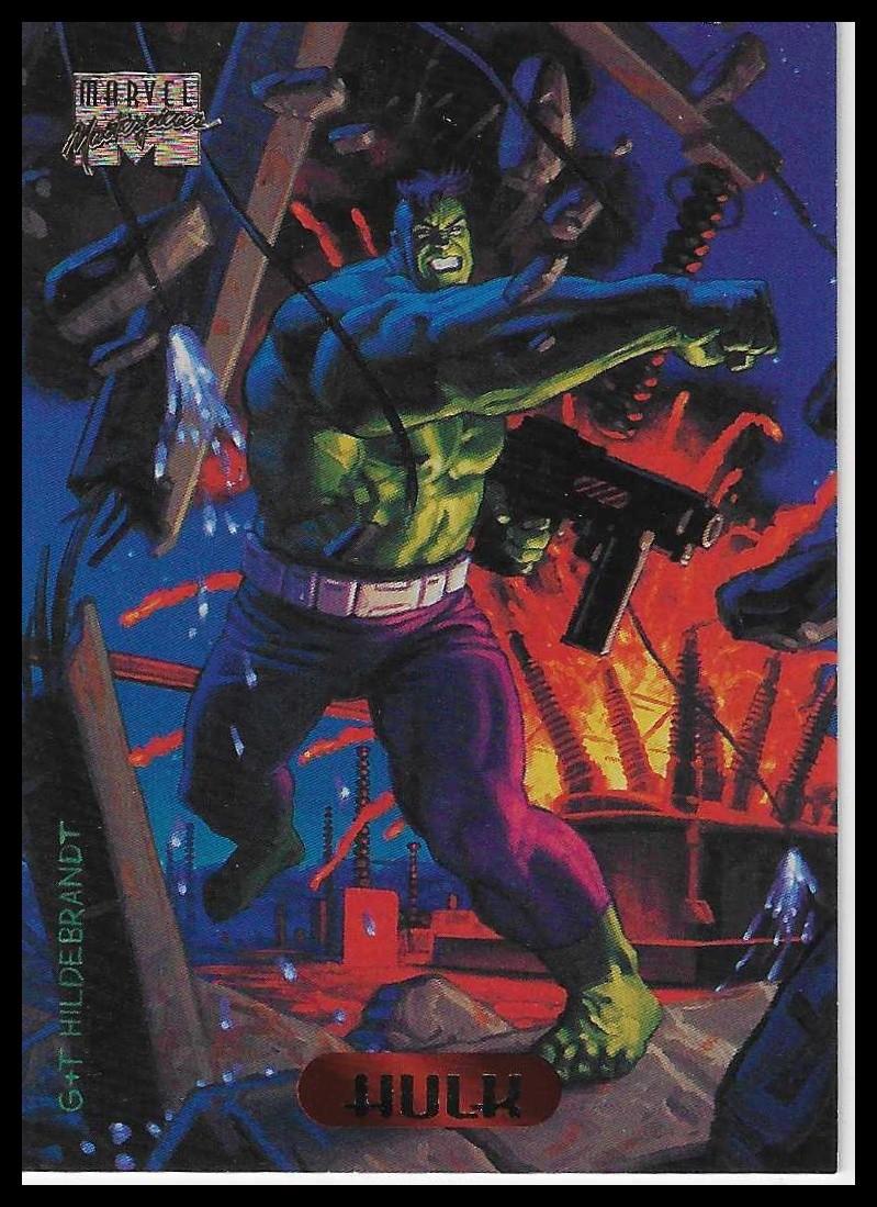 1994 Fleer Marvel Masterpieces Hildebrandt Brothers #50 Hulk