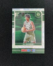2024-25 Panini Hoops AJ Johnson #253 Basketball Silver Wave Prizm 4/99 RC FR28
