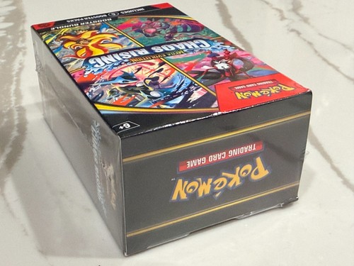 NEW Pokémon Trading Card Game Mega Evolution Chaos Rising Booster Bundle 6 Packs - Picture 3 of 6