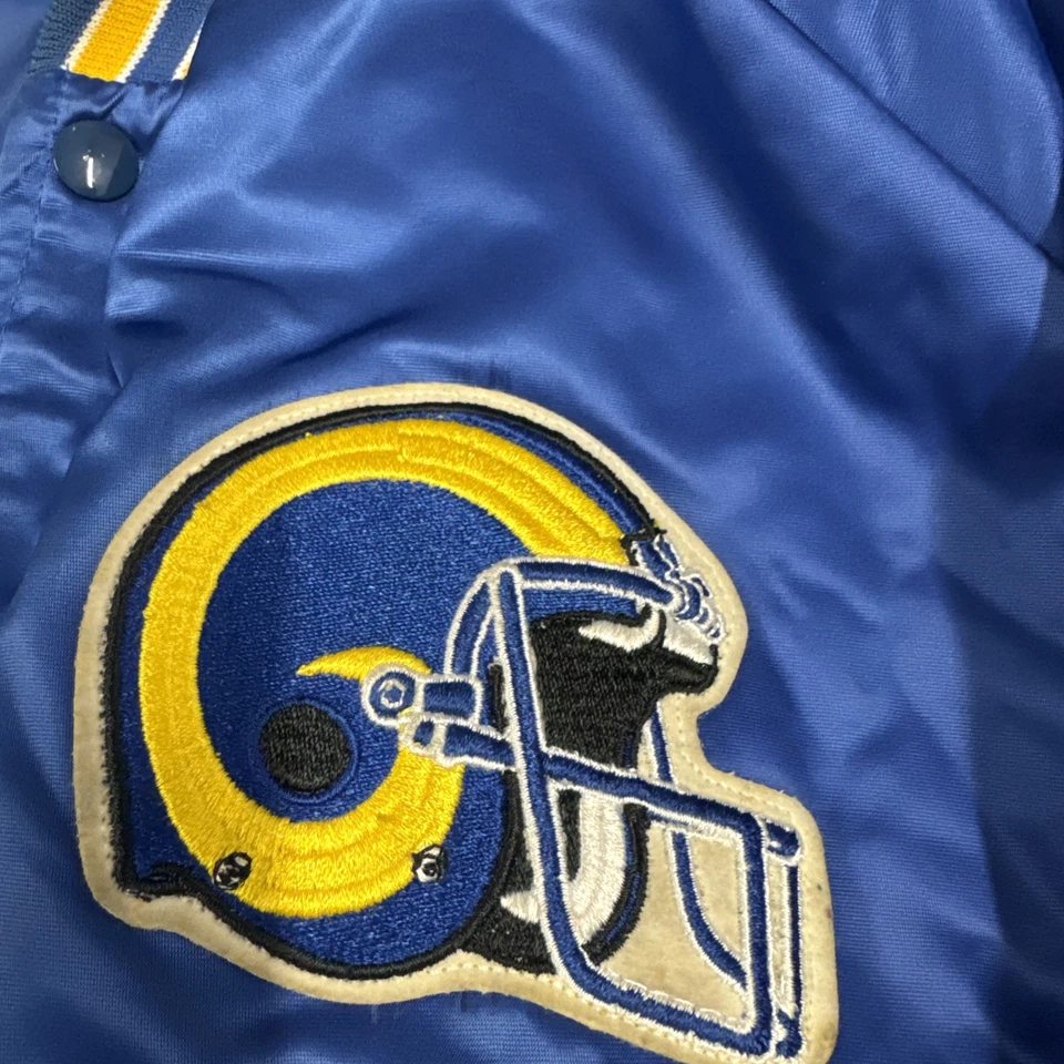 Chaqueta de satén vintage de Los Angeles Rams de Locker Line talla XL Foto 2 de 4