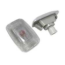 2X Clear Fender Side Marker Indicator Lights For Toyota Land Cruiser 100 Series