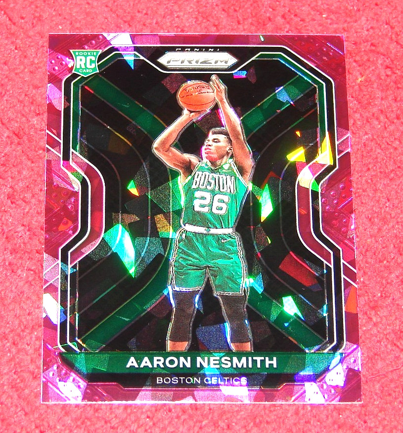 AARON NESMITH CELTICS 2020-21 PANINI PRIZM PINK ICE PRIZMS RC #282 (KS1958)
