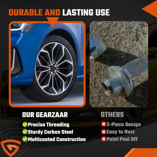 20X M12 x 1.5 Chrome Wheel Lug Nuts For Jaguar XF XE X-Type F-Type S-Type X152 - Picture 7 of 16