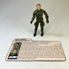 VTG 1984 Gi Joe ARAH Rip Cord Action Figure with File ID Card