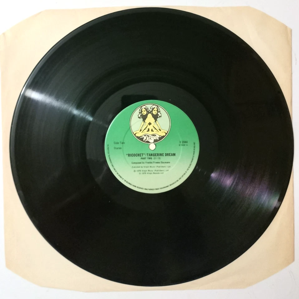 Vinyl 12" Tangerine Dream - Ricochet (parts 1 & 2) 1975 NM/VG Electronic rock - Image 3 of 4