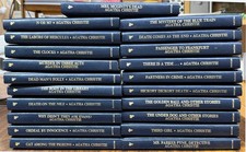 Vintage Agatha Christie Bantam Leatherette Gold Cover Mysteries