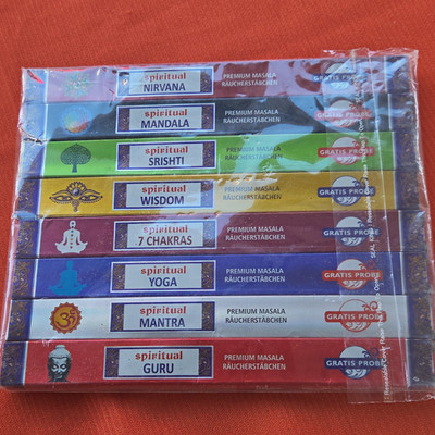 spiritual Premium Masala Räucherstäbchen Set Magie & Hexerei: Nirvana, 7 Chakras