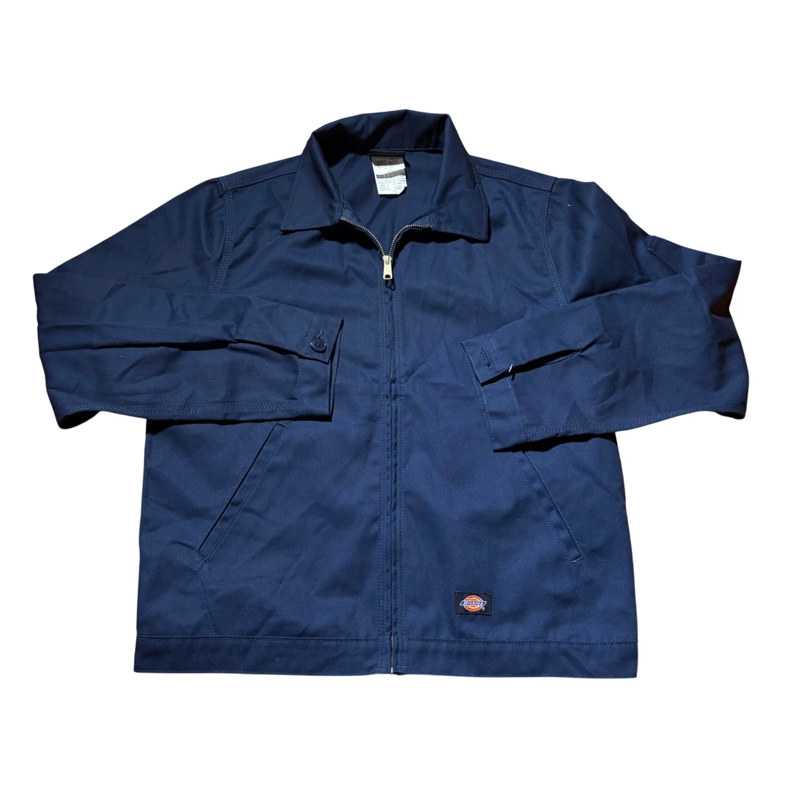 Dickies Mens EW107 Unlined Eisenhower Jacket Navy Blue Size Medium Regular - product detail image 1