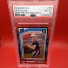 Panini 2024 Donruss Drake Maye #379 PSA 10 Optic Preview Red Wave RC
