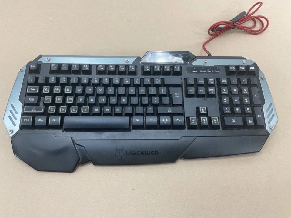 Teclado para juegos Blackweb RGB Centaur BWA15HO108 con cable USB retroiluminado teclado para PC Foto 4 de 4