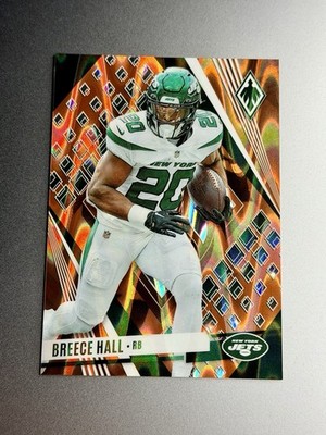 2023 Panini Phoenix - Breece Hall #46 Orange Seismic 76/99 New York Jets