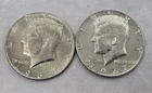 1965 & 1967 40% Silver Kennedy Half Dollar no mint mark uncertified Circulated