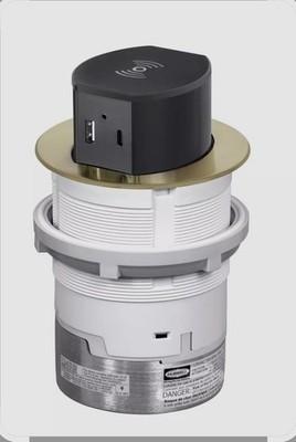 NEW HUBBELL RCT600BR 15A 125V Tamper Resistant Pop-Up Countertop Receptacle.