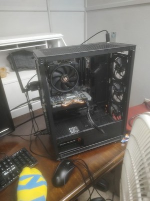 Gaming Pc, Black, Runs Fine, Needs To Do A Little Bit Of Tweaking, But It Works