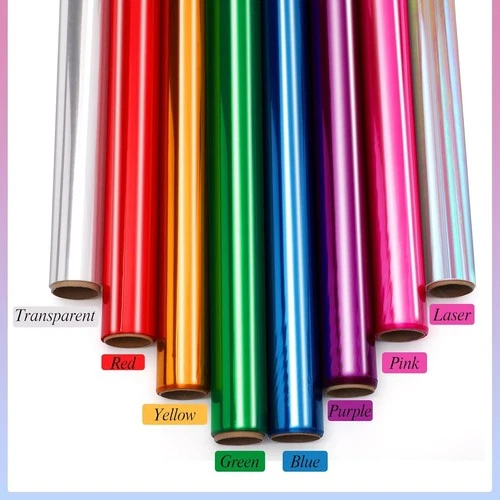 8 Rolls Colored Cellophane Wrap Extra Wide (34In X 10Ft) Transparent Cellophane image 5