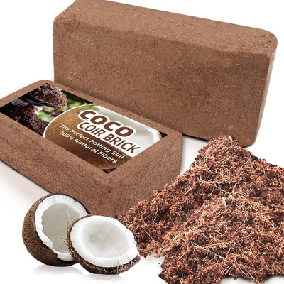 Coco Coir Brick for Plants, 2 Packs 100% Natural Organic Compressed Coconut Coir