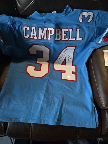 Earl Campbell Autographed Houston Oilers Southland Jersey Jsa Certified