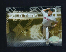 2005 Leaf Certified Materials Gold Team Curt Schilling #GT-5 Red Sox
