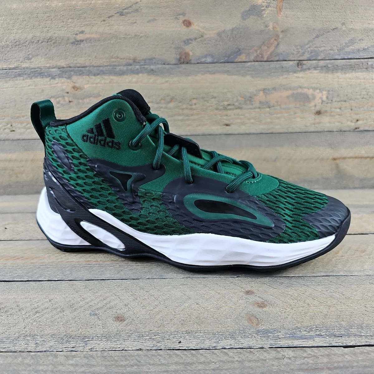 Dark green hotsell basketball shoes