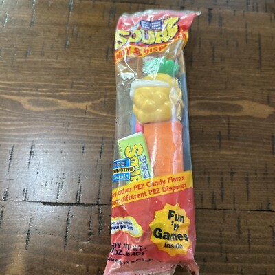 Sour Pineapple Mascot PEZ - Limited Edition Sold Out Sourz Dispenser - MOC