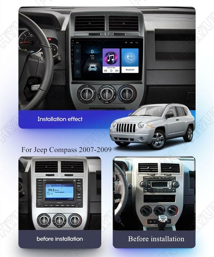 10.1 inch Android 10.1 Stereo Radio GPS Navigation For Jeep Compass 2007-2009 - 第 2/12 張圖片