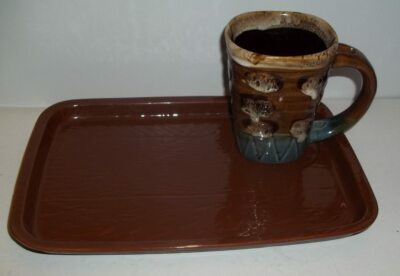 Stoneware Hall Luncheon Tray With My Cafe Coffee Mug