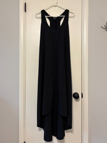 Athleta #486452 Women's Sleeveless Presidio Maxi Tank Dress M Black Pockets - Picture 2 of 11