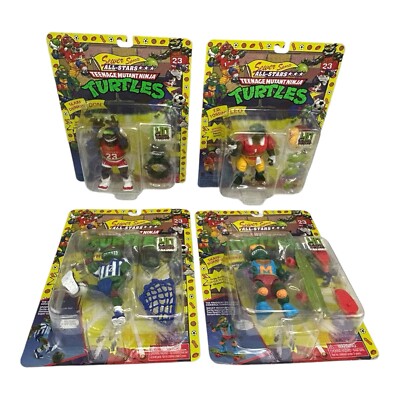 TMNT Sewer Sports All Stars Set of 4 Action Figures 2023 Brand New Sealed