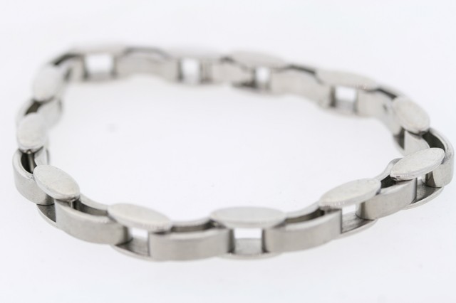 Acero Inoxidable 6mm Bicycle Curvo Cadena Eslabones Pulsera Acero Inoxidable 6mm Bicycle Curvo Cadena Eslabones Pulsera