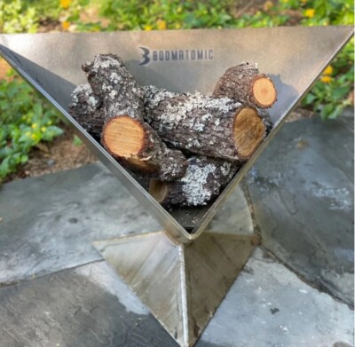 ''The Proton'' Fire-Pit BoomAtomic Laser Cut Metal Outdoor