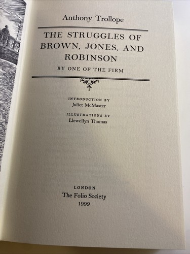 Struggles of Brown, Jones and Robinson, Trollope, 1999 slipcase lfb6 - Picture 2 of 5