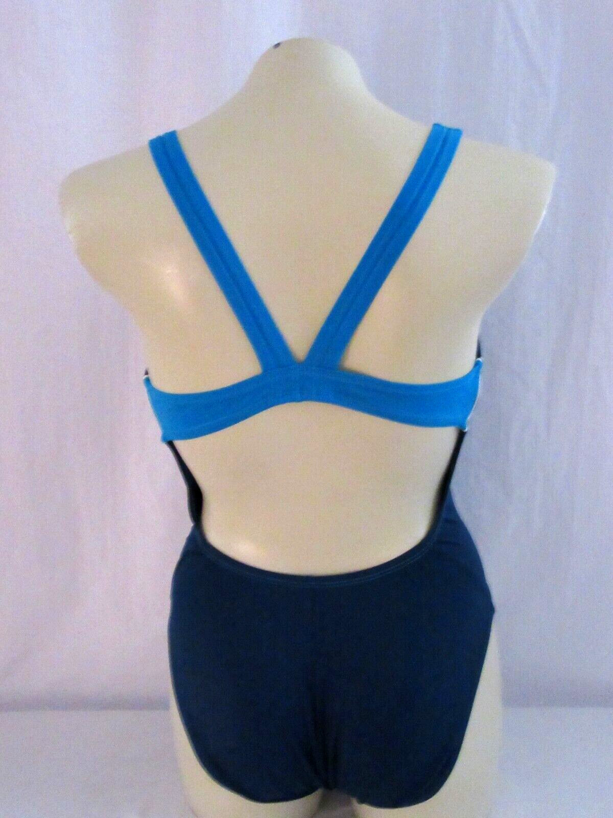 Nike Fastback One Piece 1 Pc Swimsuit Womens Size 10 Gem
