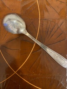 1847 Rogers Bros ARGOSY 1926 Silver Plate Small Teaspoon Server Authentic