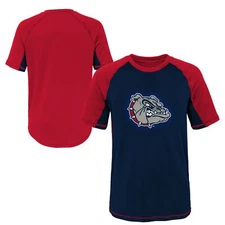 Outerstuff NCAA Youth Gonzaga Bulldogs Color Block Rash Guard Shirt