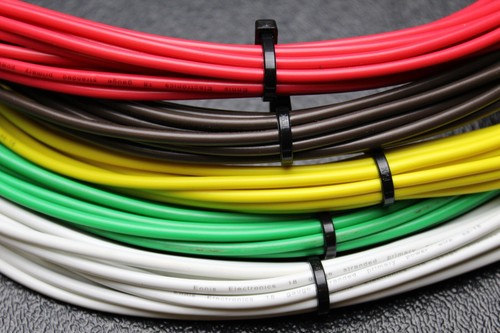 18 GAUGE 5 WAY TRAILER WIRE KIT 25 FT EA LIGHT BRAKE POWER GROUND BATTERY AWG - Picture 2 of 9