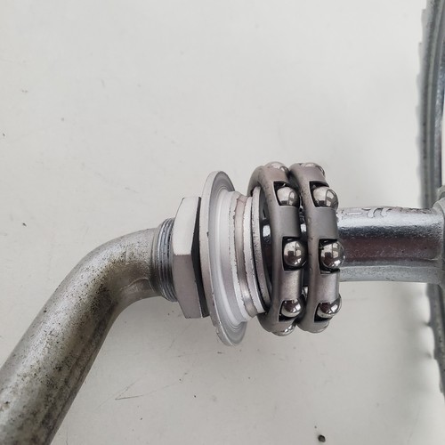 77 Vintage SCHWINN 46T Crank Arms Chainring bearings Cone nut BREEZE CRUISER 70s - Picture 4 of 22