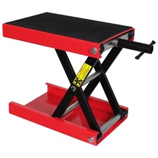 TCE Torin Capacity 1100lb Portable Steel Motorcycle Lift Scissor Jack