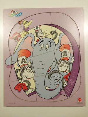 Mattel The Wubbulous World of Dr. Seuss Frame Puzzle 1997 #41390